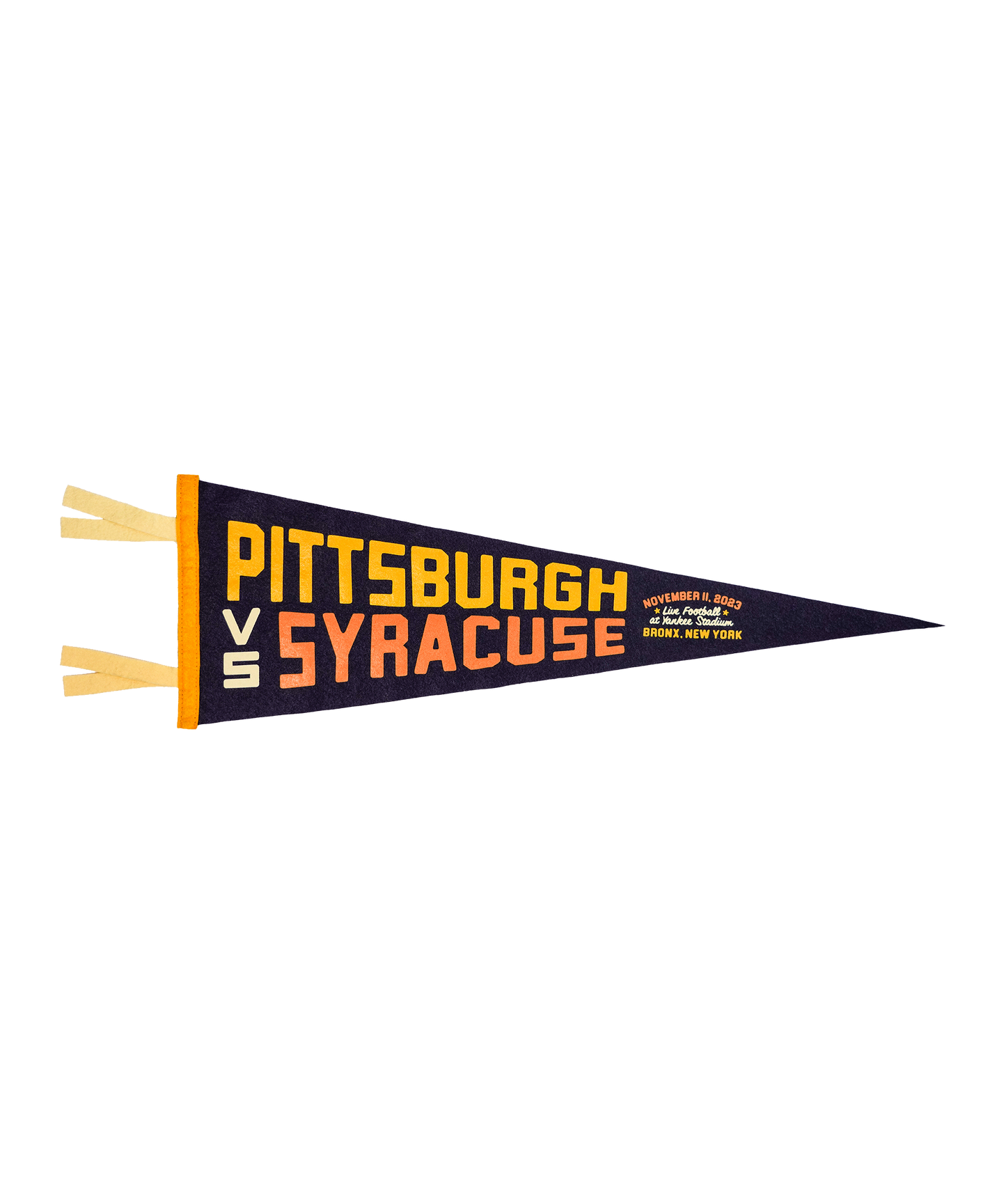 Pittsburgh vs Syracuse Commemorative Pennant