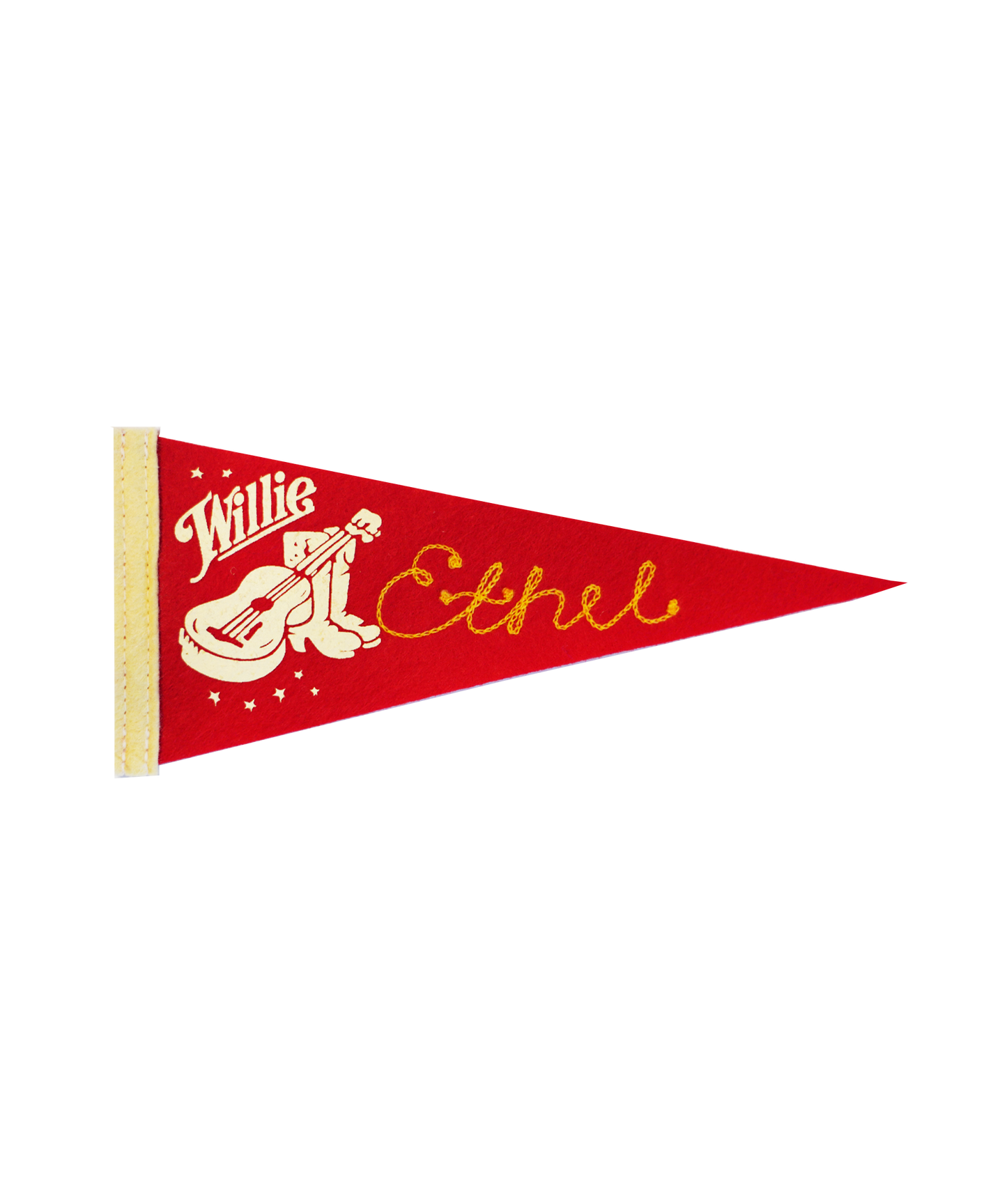 Personalized Chainstitched Mini Pennant • Willie Nelson x Oxford Pennant
