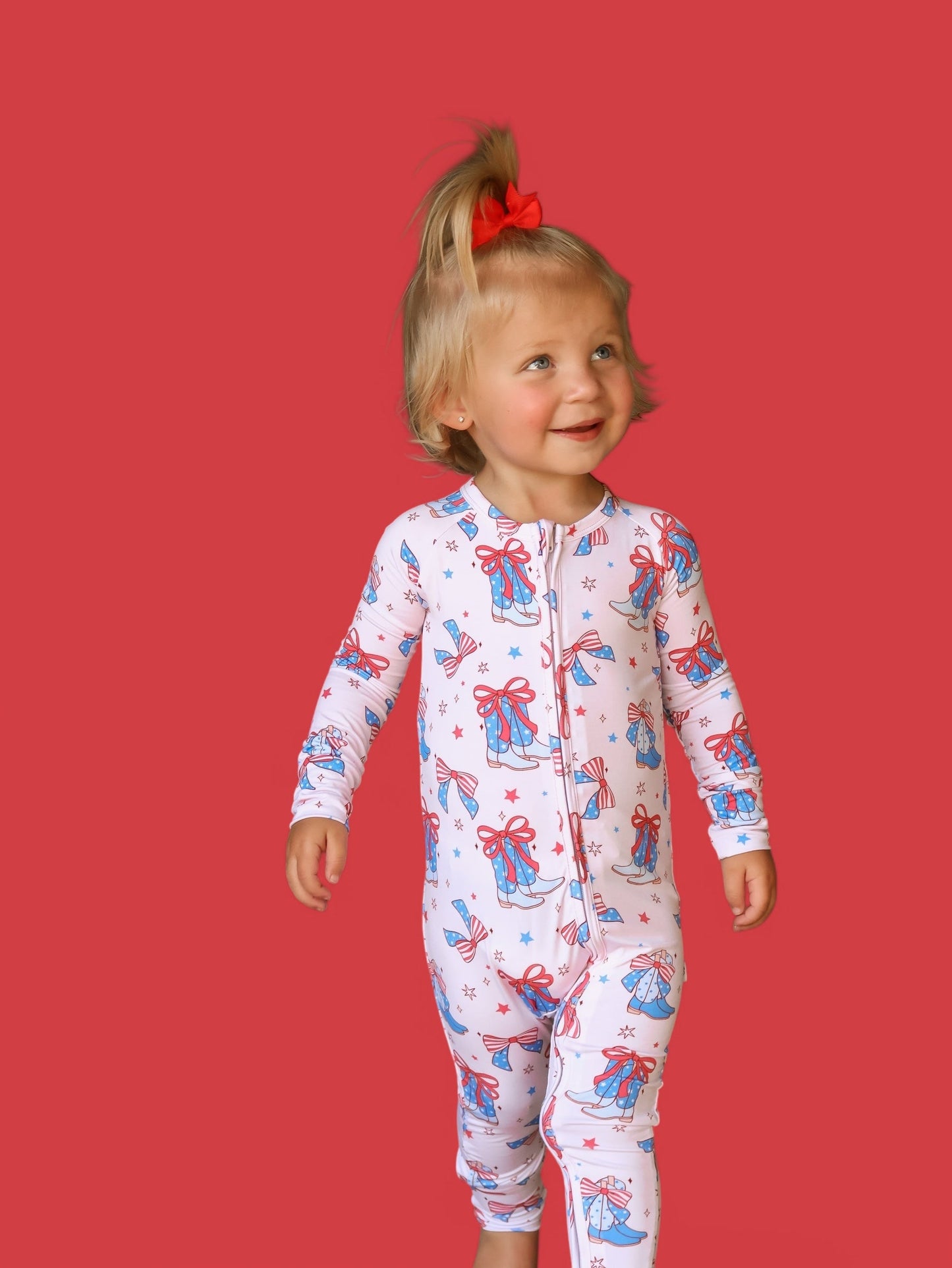 USA BOOTS N' BOWS DREAM ROMPER