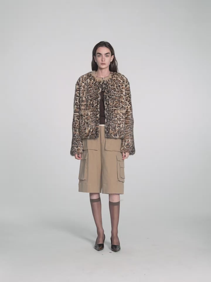 Leopard Print Guide Rabbit Jacket