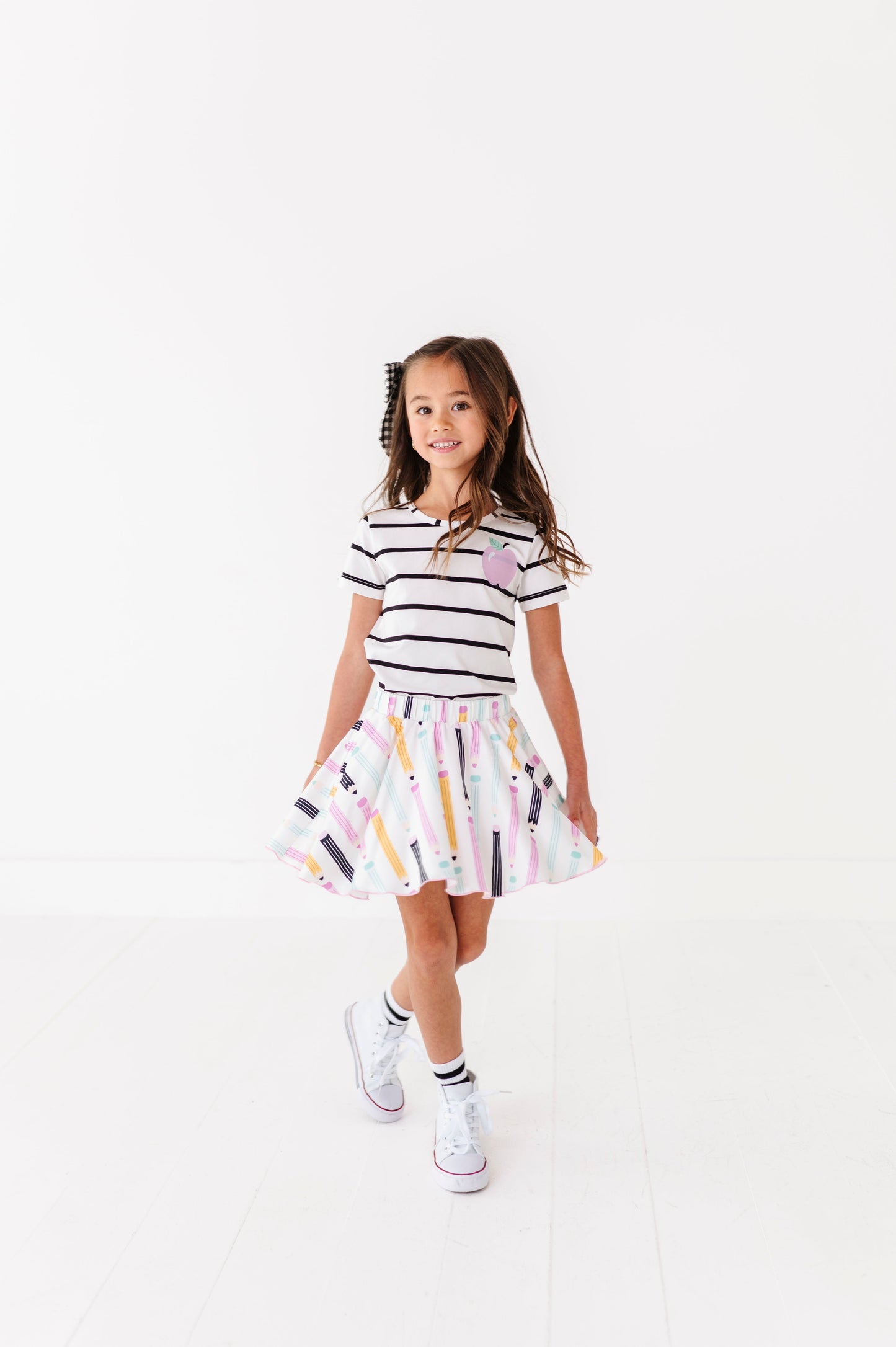Pocket Apple Stripe Tee