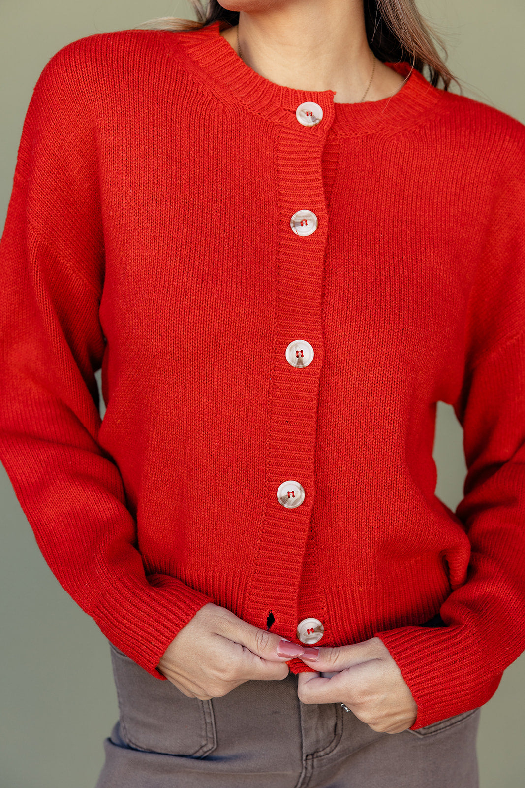 Redwood Forest Button Cardigan