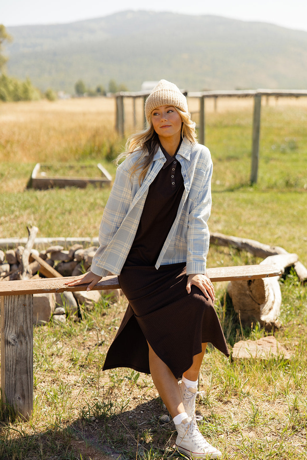 Wild Winds Button Dress