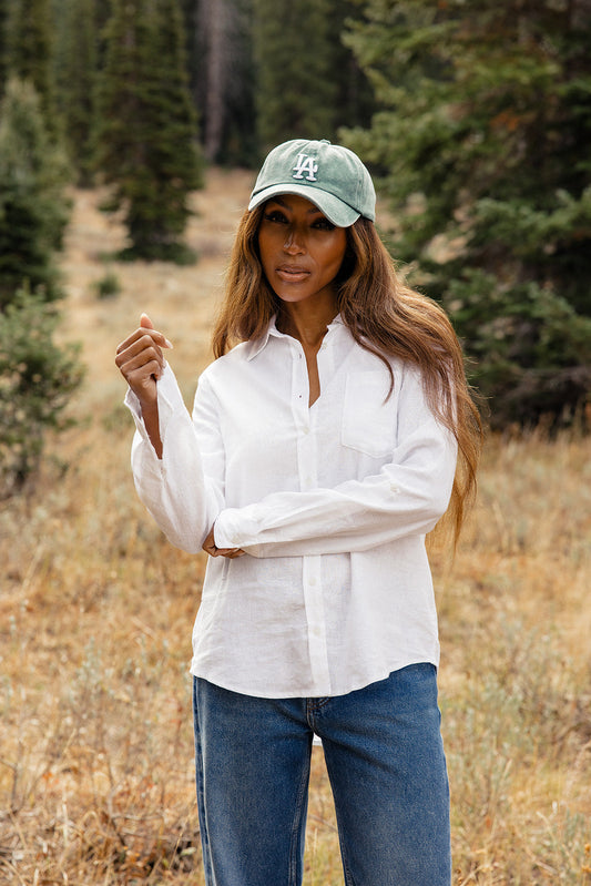 First Times Linen Button-Up