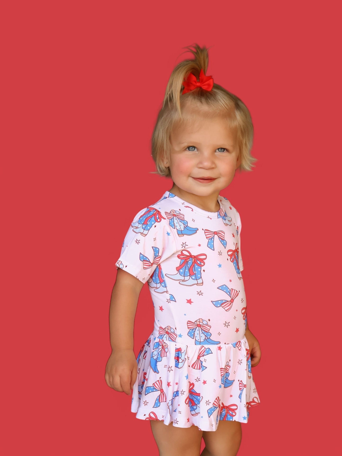 USA BOOTS N' BOWS DREAM BODYSUIT DRESS