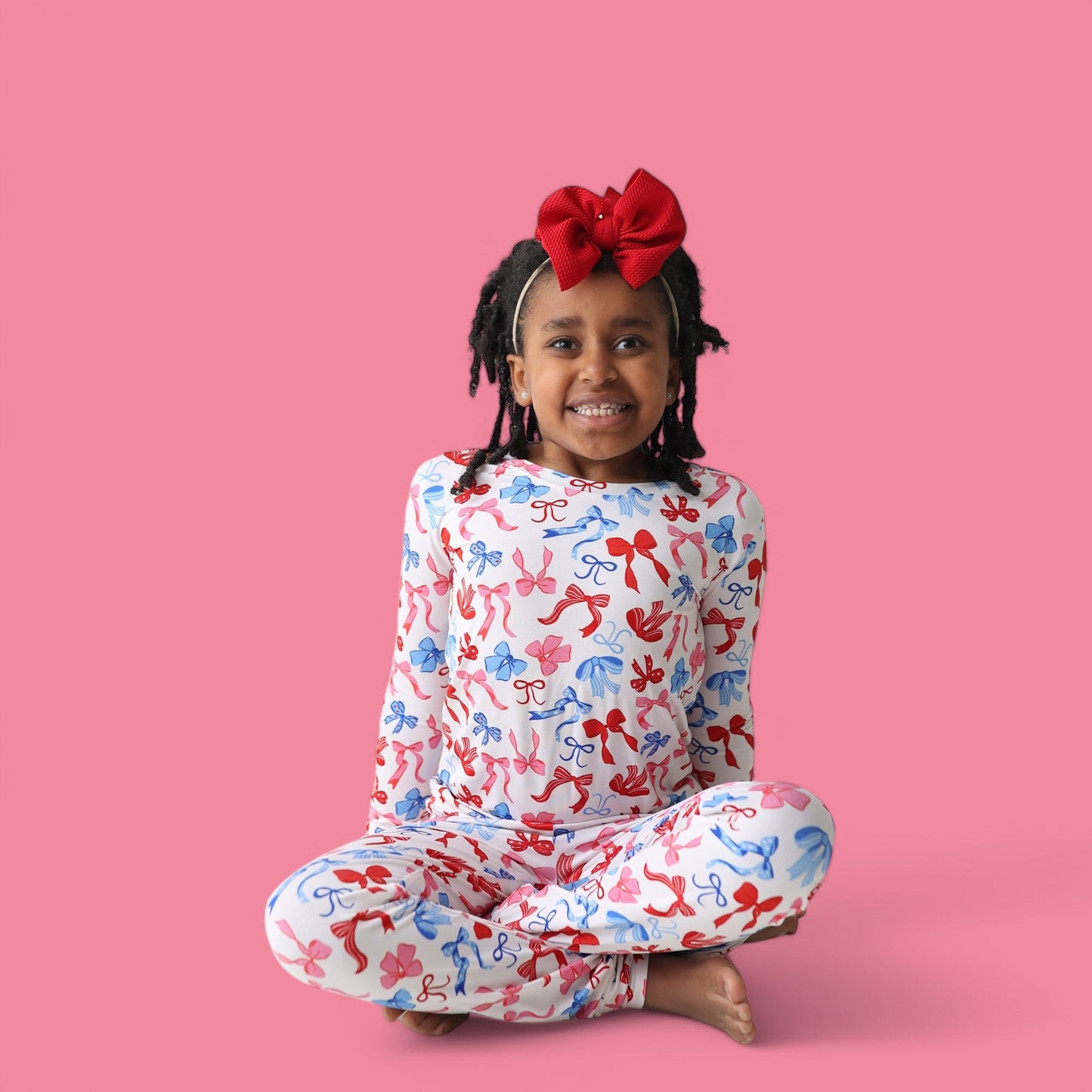 RED, WHITE AND BOWS DREAM SET