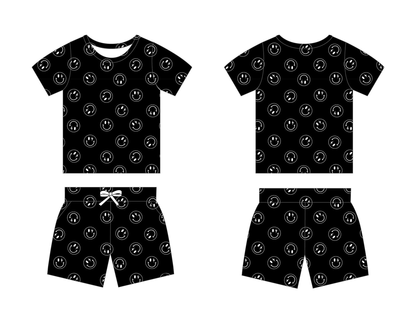 Travolta (black) - Pocket Short Set