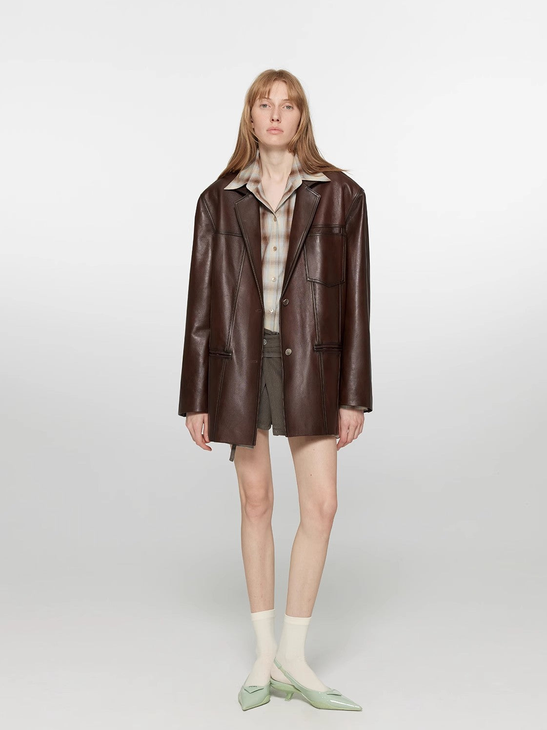 Leather Corsi Black Sheepskin Blazer