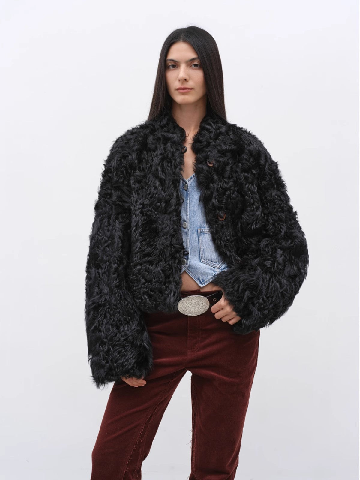 Little Bear's Thoughts Sheepskin Coat