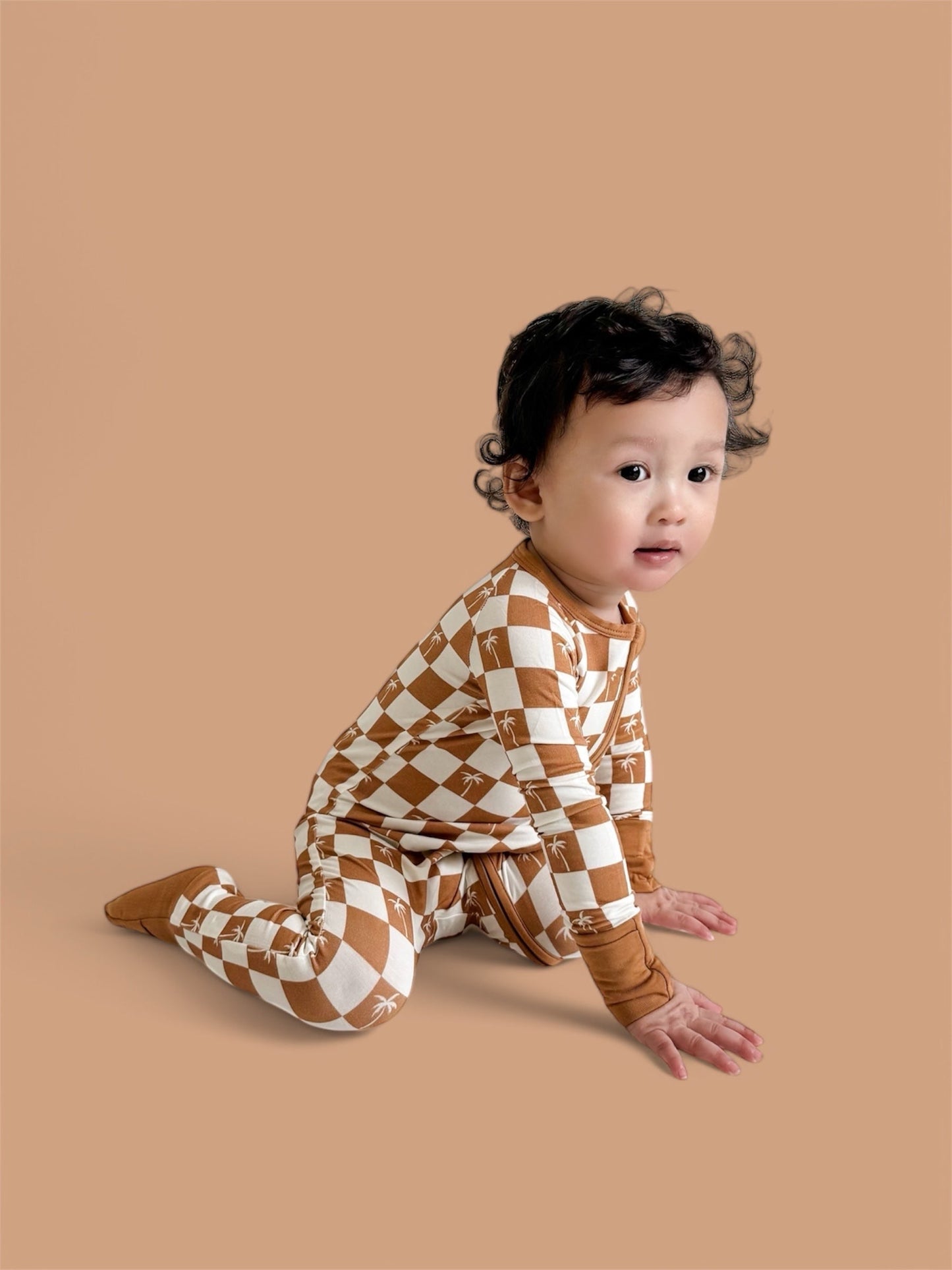 EXCLUSIVE SANDY BEACH CHECKERS DREAM ROMPER