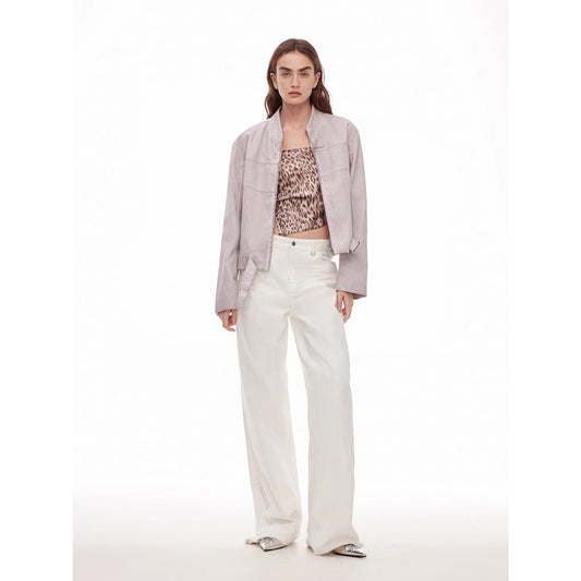 Vintage Style Denim Pants