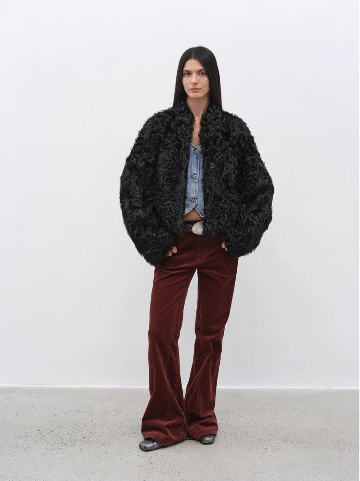 Little Bear's Thoughts Sheepskin Coat
