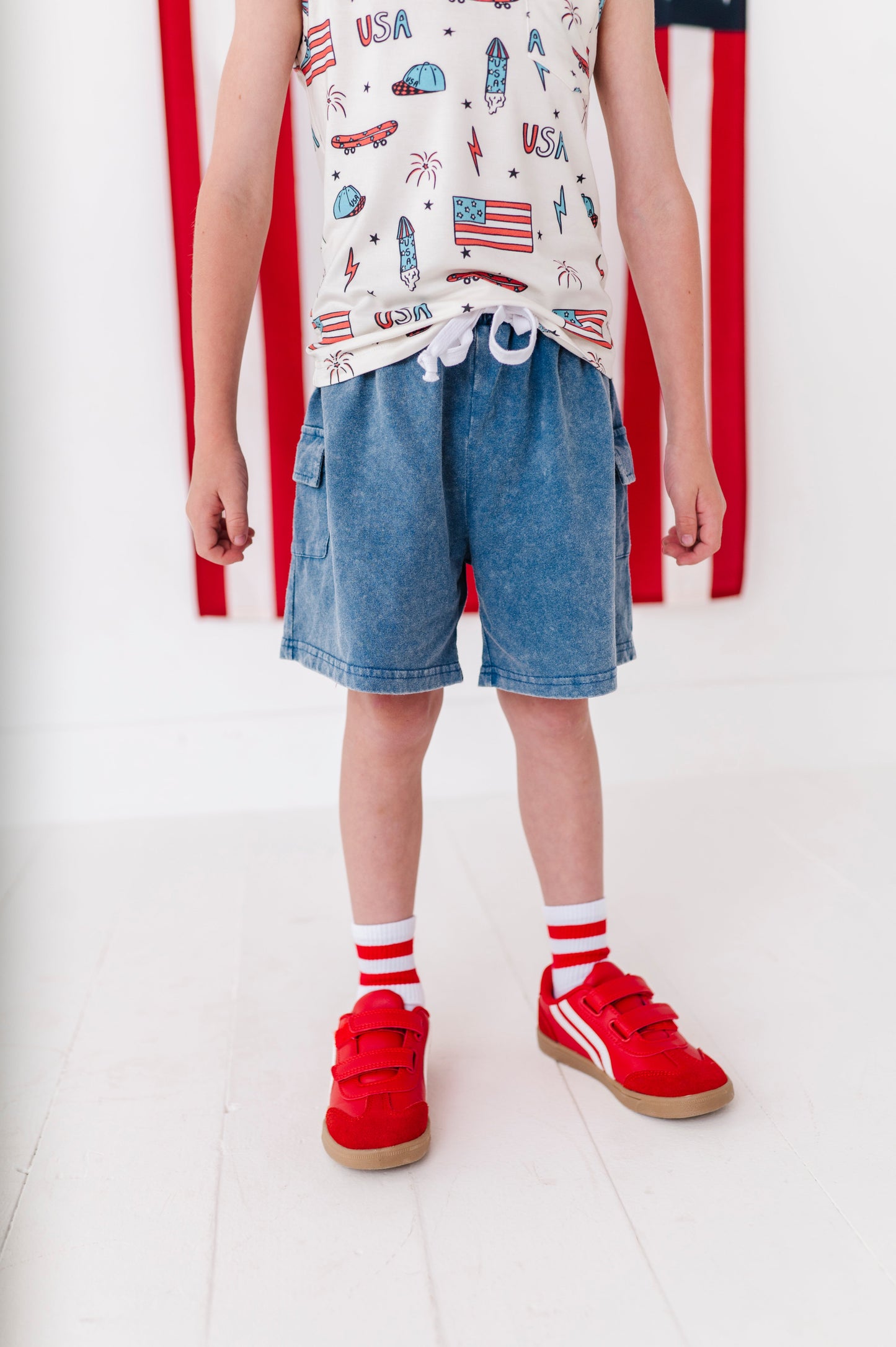 Navy | Vintage CARGO Shorts