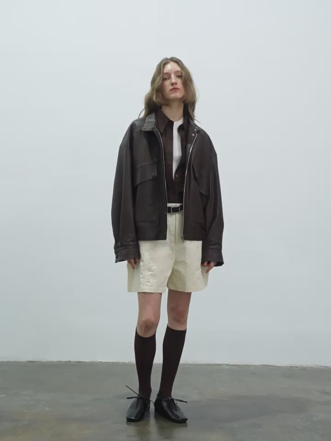 Sheep Leather Motorcycle Short Jacket Loveless Muse