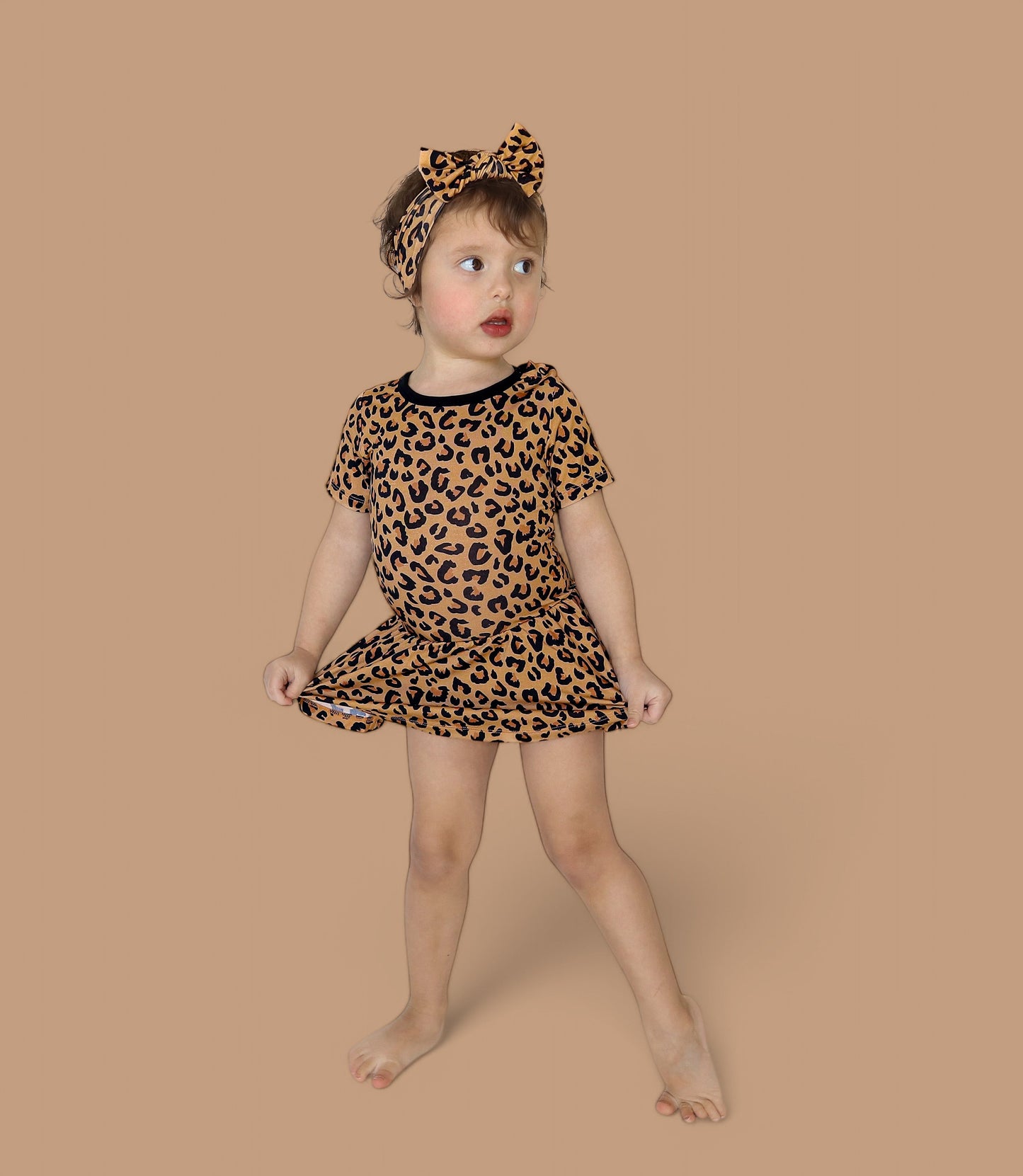 LEOPARD DREAM BODYSUIT DRESS