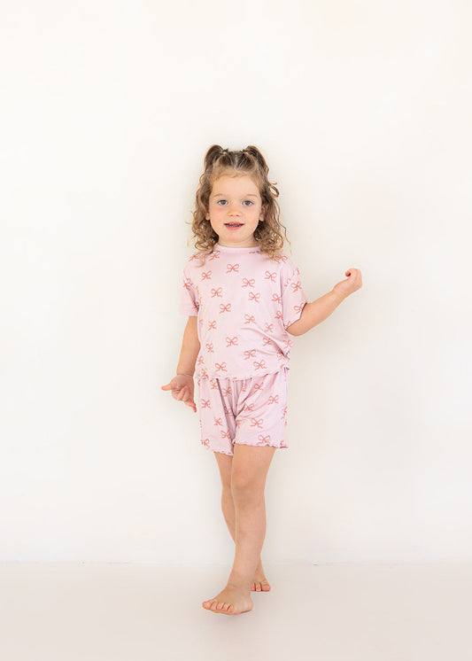 Bow | Bamboo Daywear Shorts Set