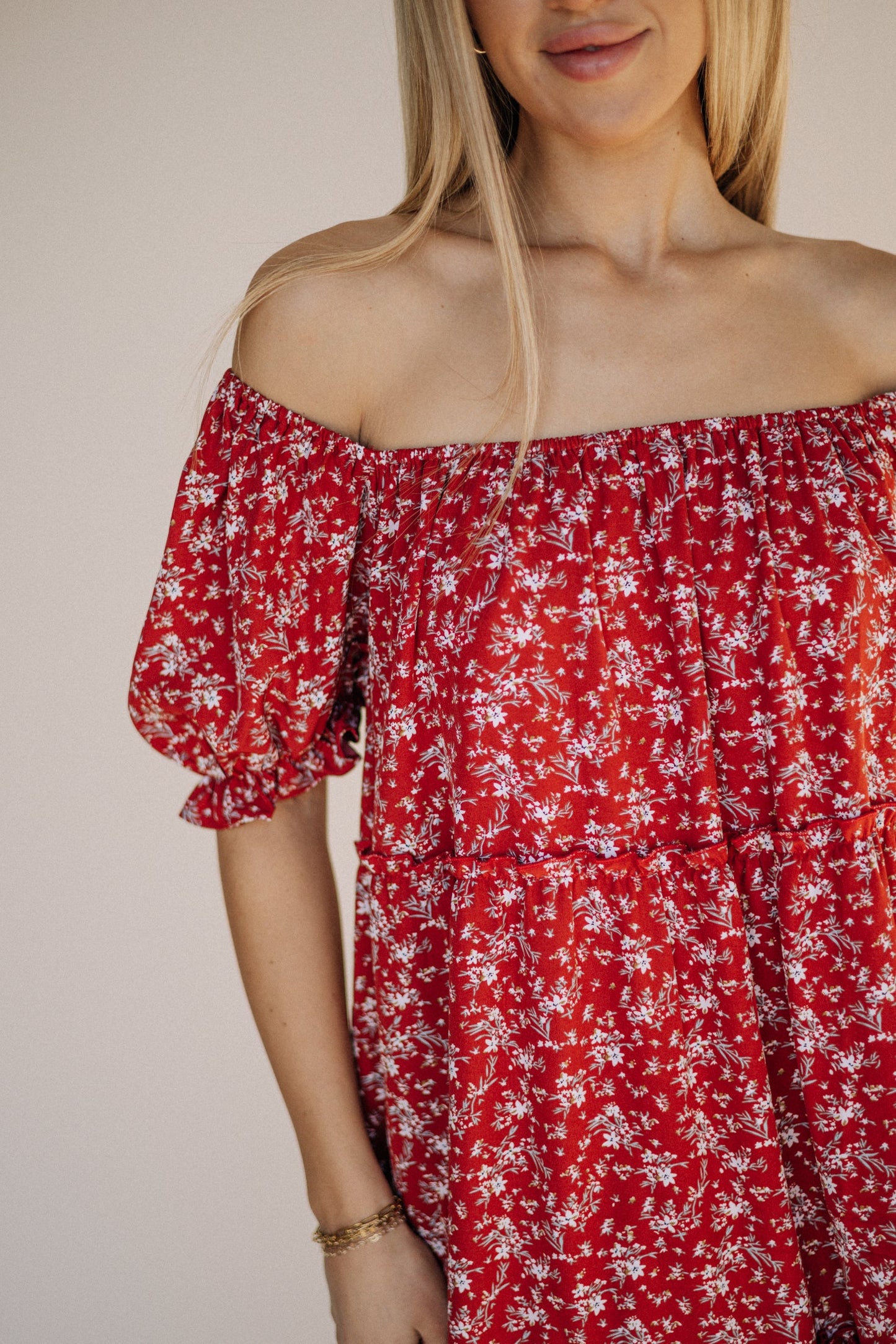 Bella Maxi Dress in Red