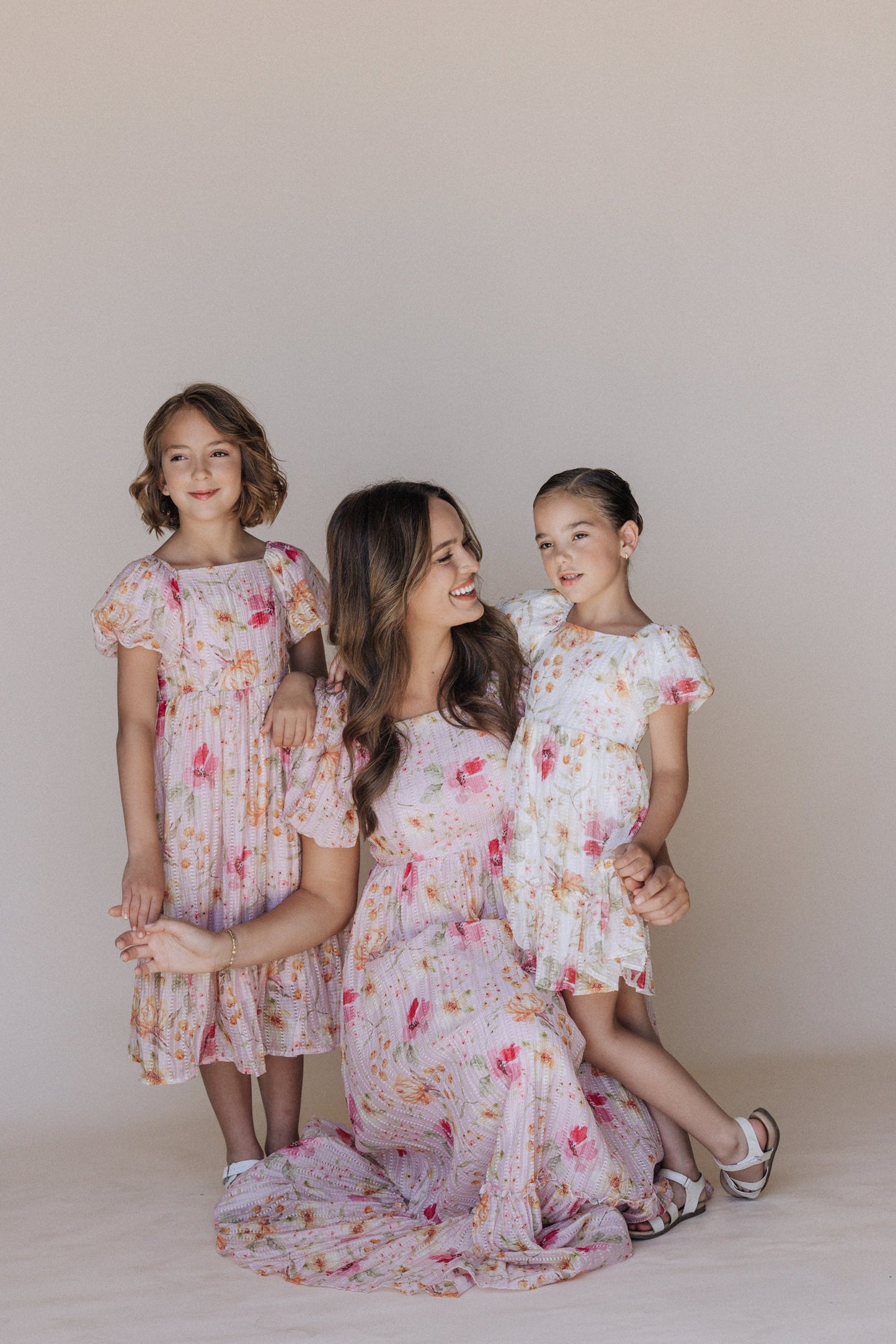 Greta Dress in White - Kids