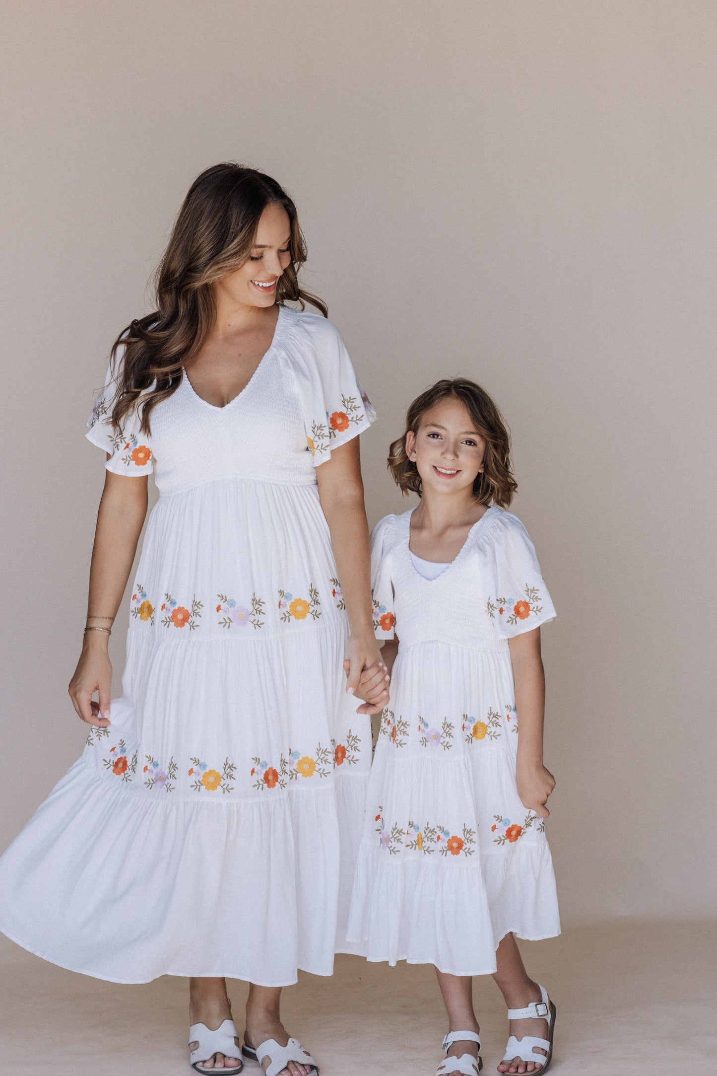 Sicily Embroidered Midi Dress Kids