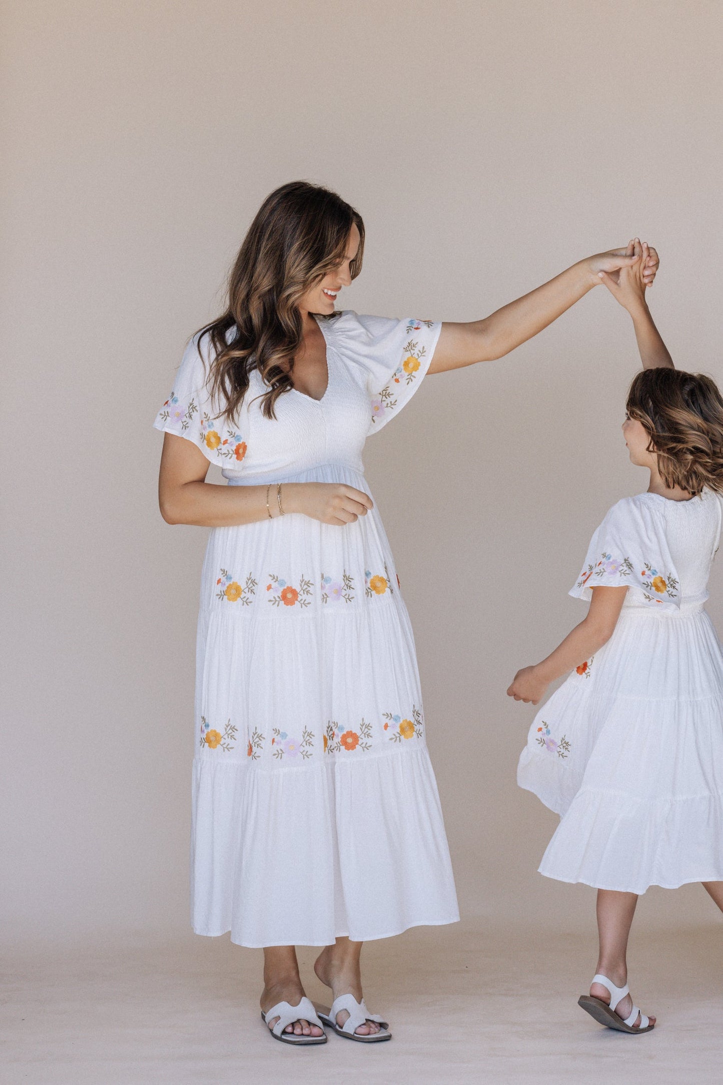 Sicily Embroidered Midi Dress Kids