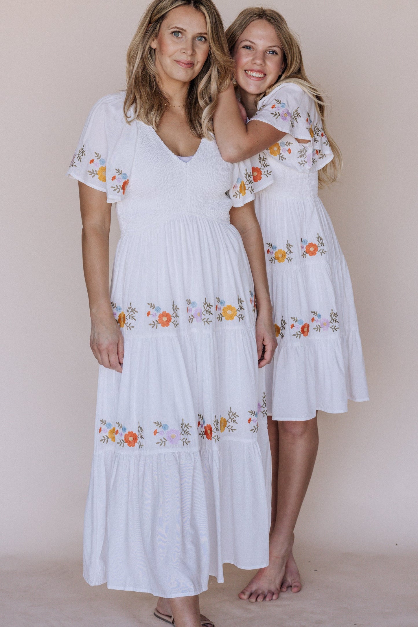 Sicily Embroidered Midi Dress Kids
