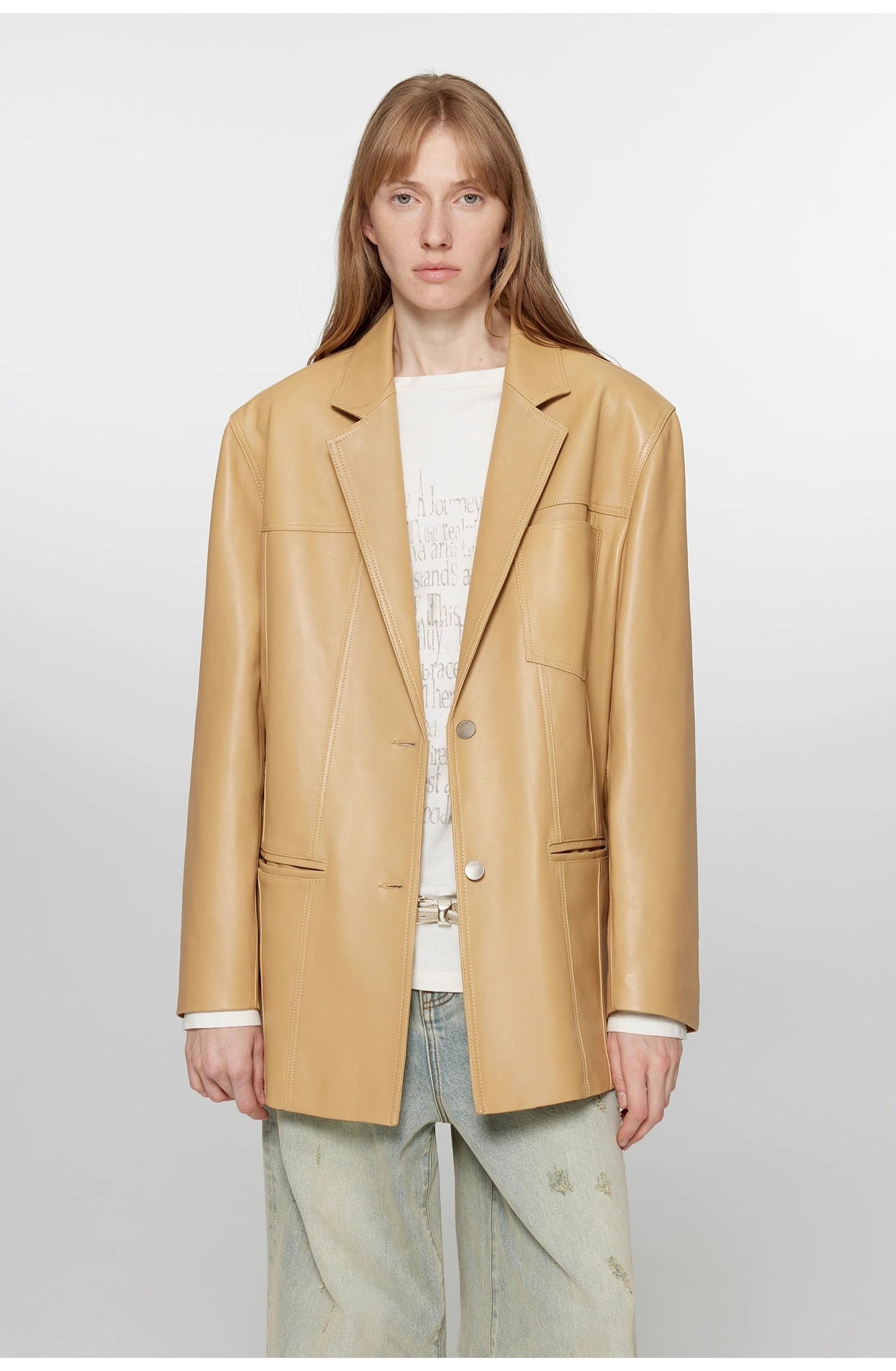 Leather Corsi Black Sheepskin Blazer
