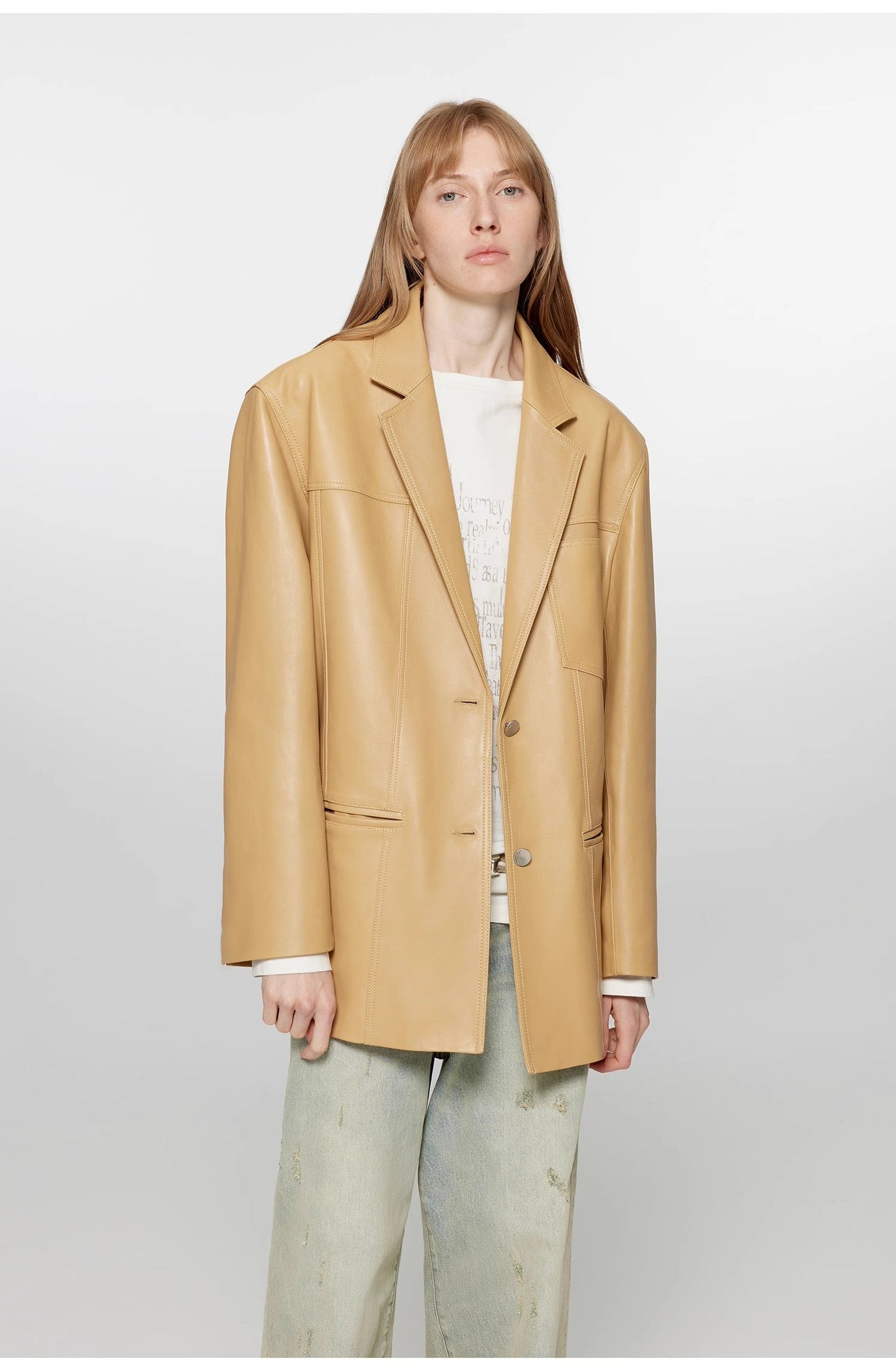 Leather Corsi Black Sheepskin Blazer