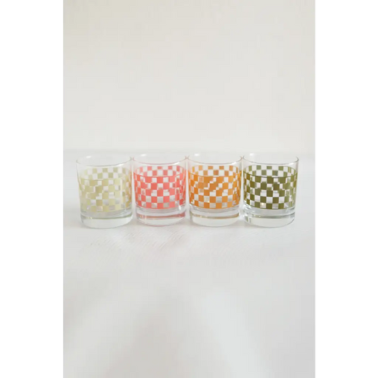 11oz Checkerboard Cocktail Glasses