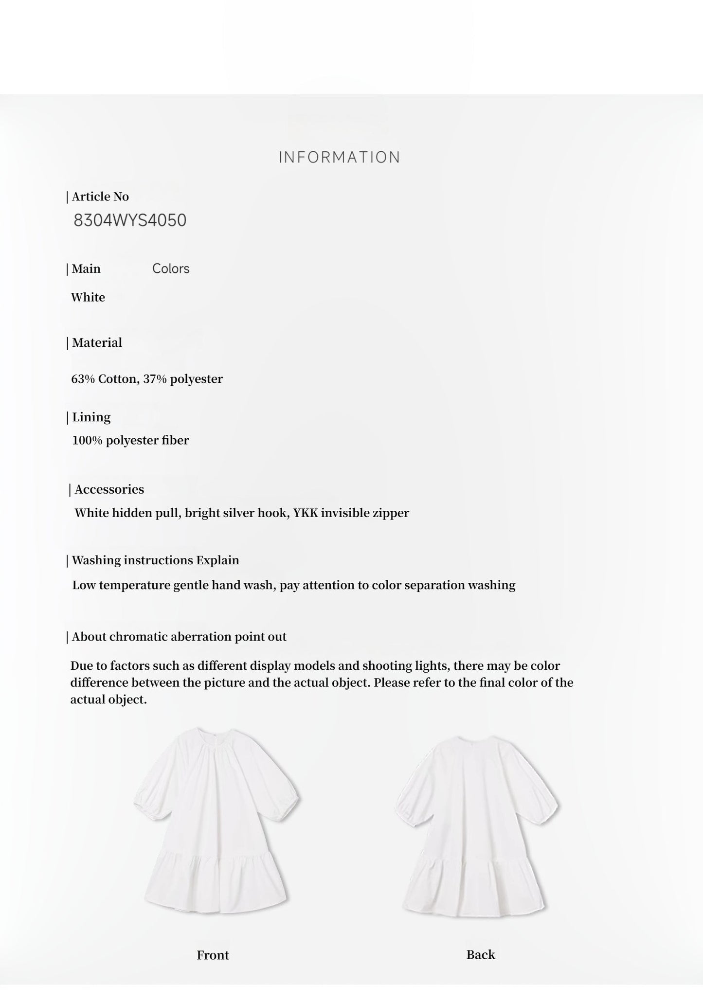 "Dream Island" Hepburn Style White Dress Temperament High-End Puff Sleeve Dress for Women