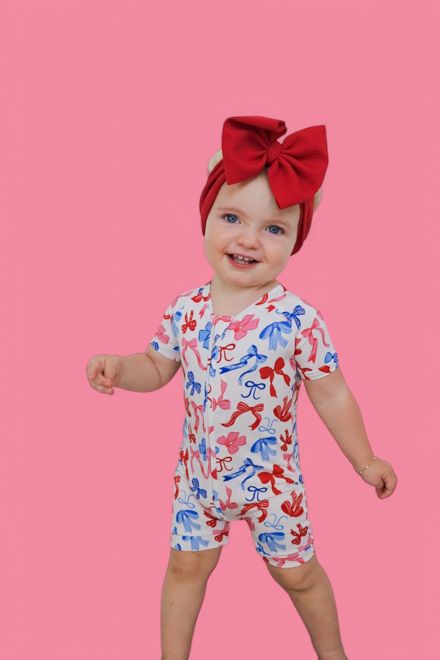 RED, WHITE AND BOWS DREAM SHORTIE
