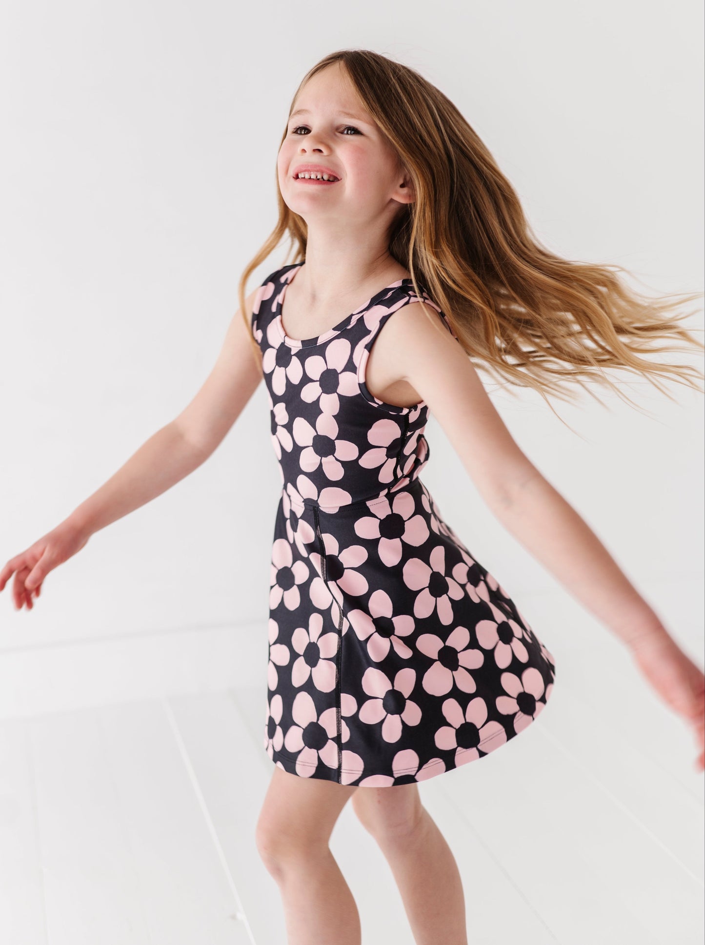 Retro Daisy | Twisty Back Dress (with detached shorts!)