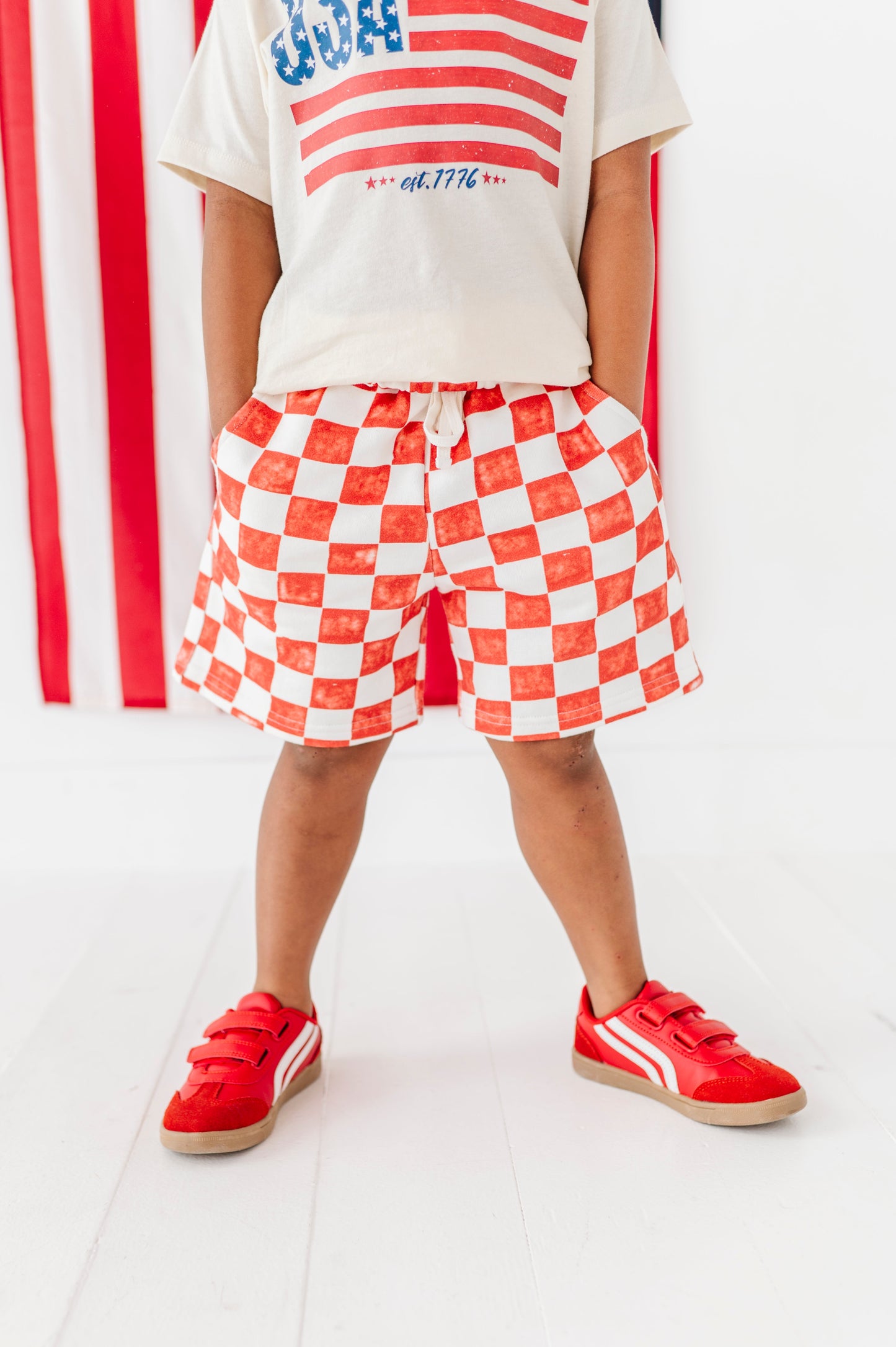 Red Check | BOYS Shorts