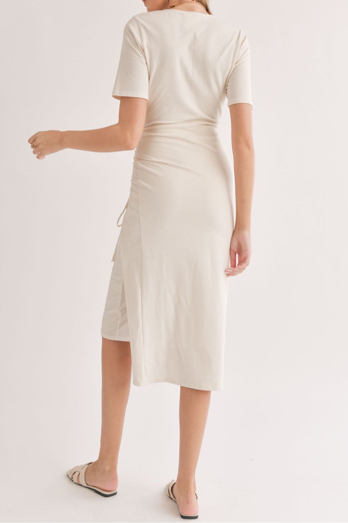 KNIT MIDI DRESS