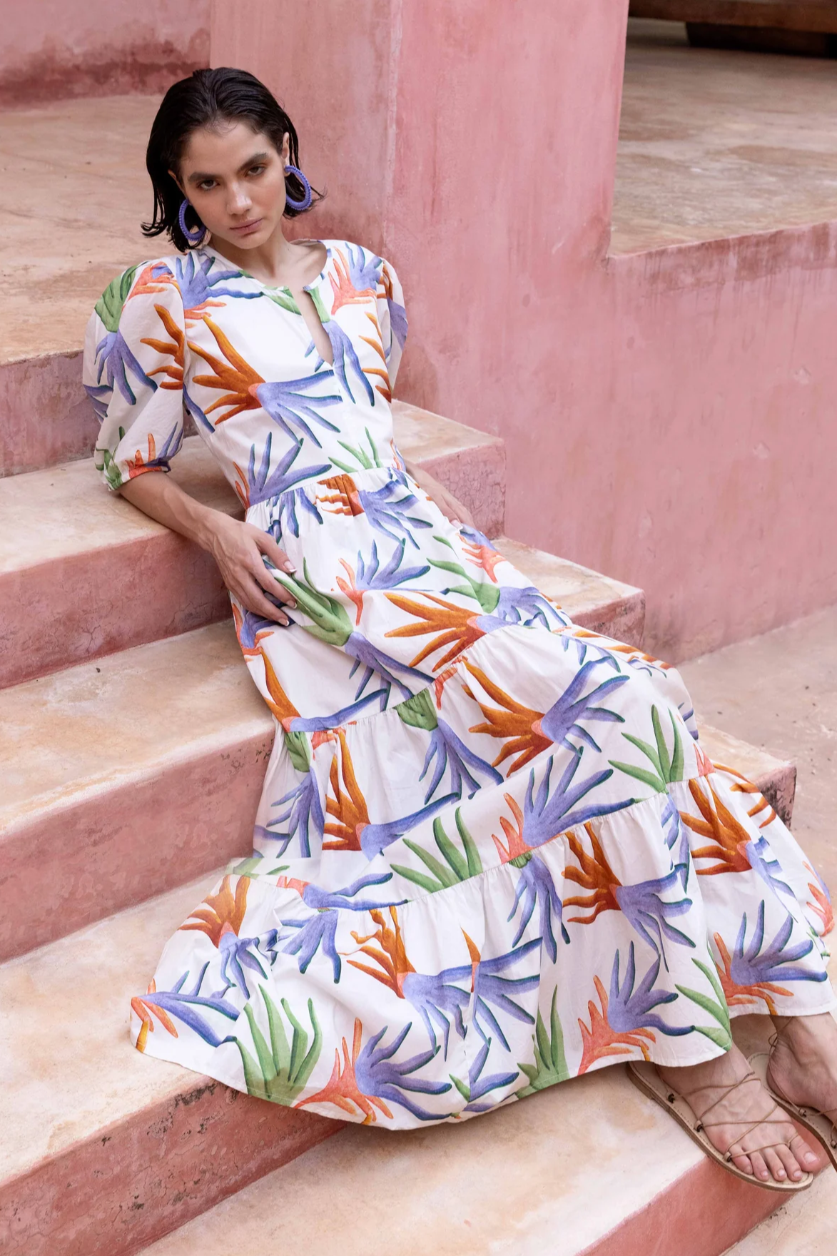 Puff Sleeve Maxi