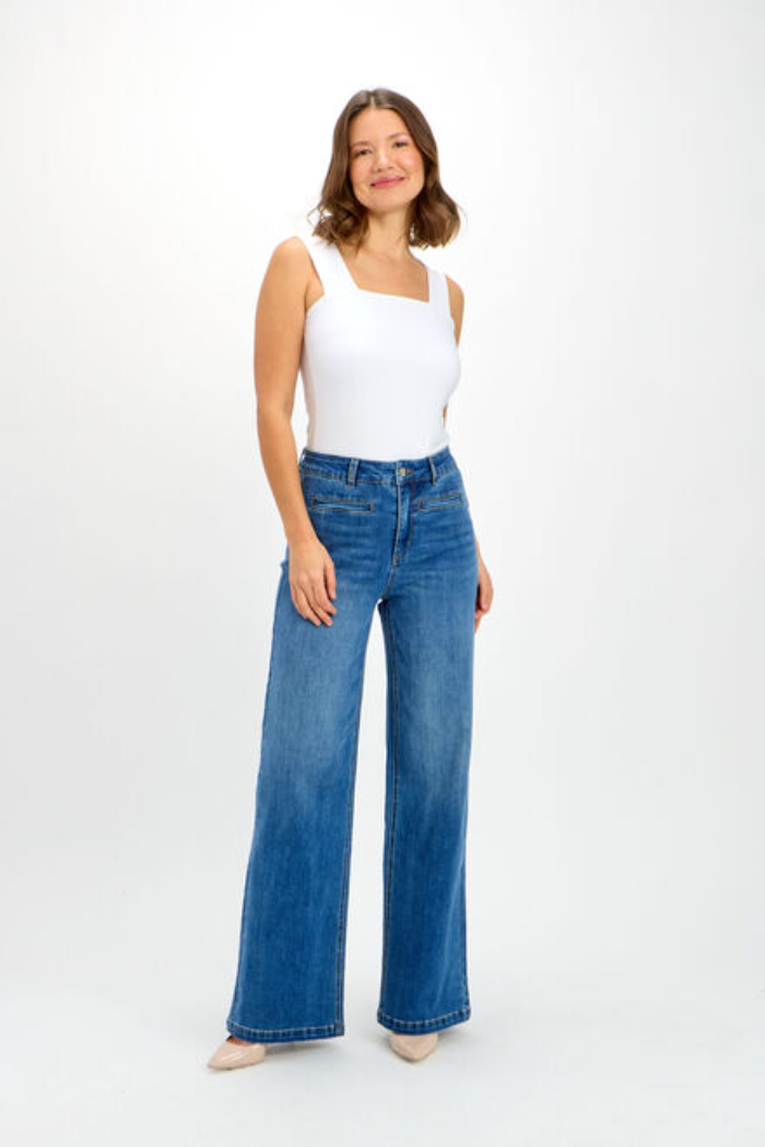 High Waist Wide Leg Jean