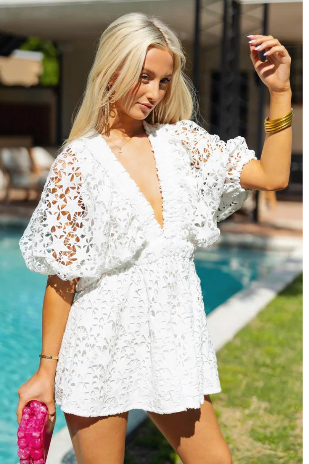 "Evan" Star Lace Romper