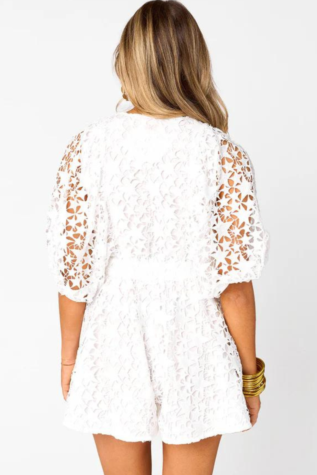 "Evan" Star Lace Romper