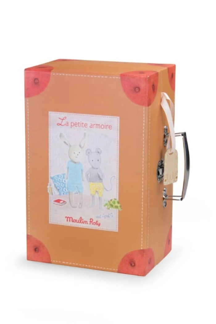 Suitcase Rabbit & Mouse Wardrobe - Stuffed Toy