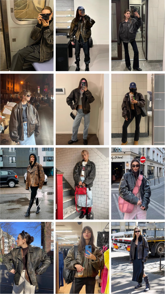 South City Old Lane Vintage Brown Aviator Leather Jacket