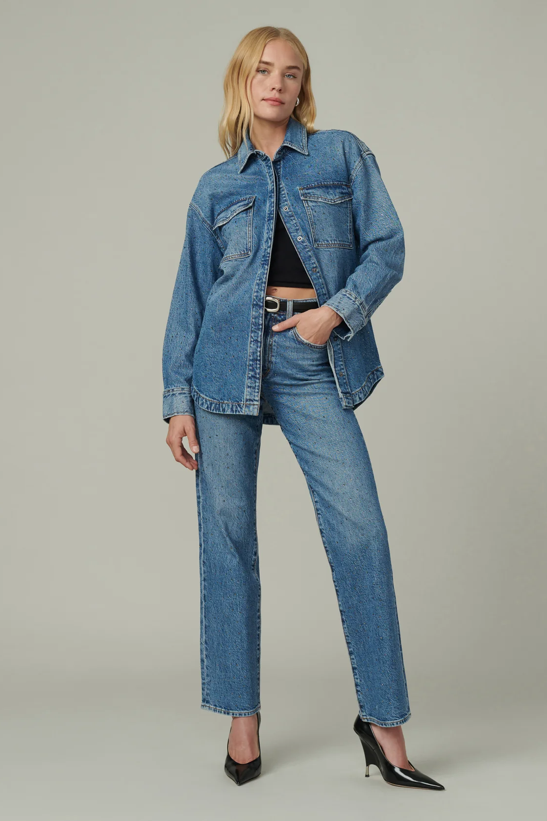 The Margot Crystal High Rise Straight - Stargaze