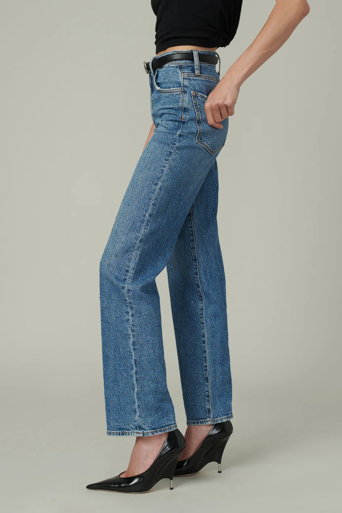 The Margot Crystal High Rise Straight - Stargaze