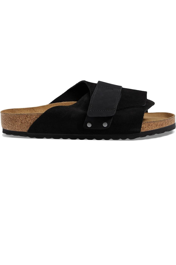 Birkenstock Kyoto Narrow Width in Black Suede