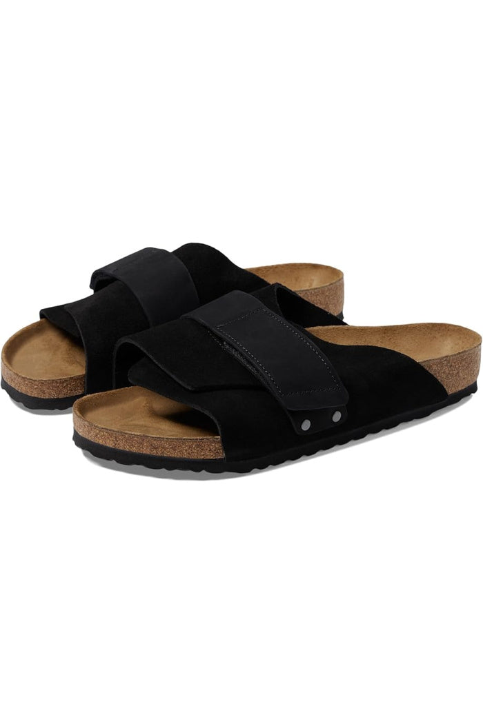 Birkenstock Kyoto Narrow Width in Black Suede