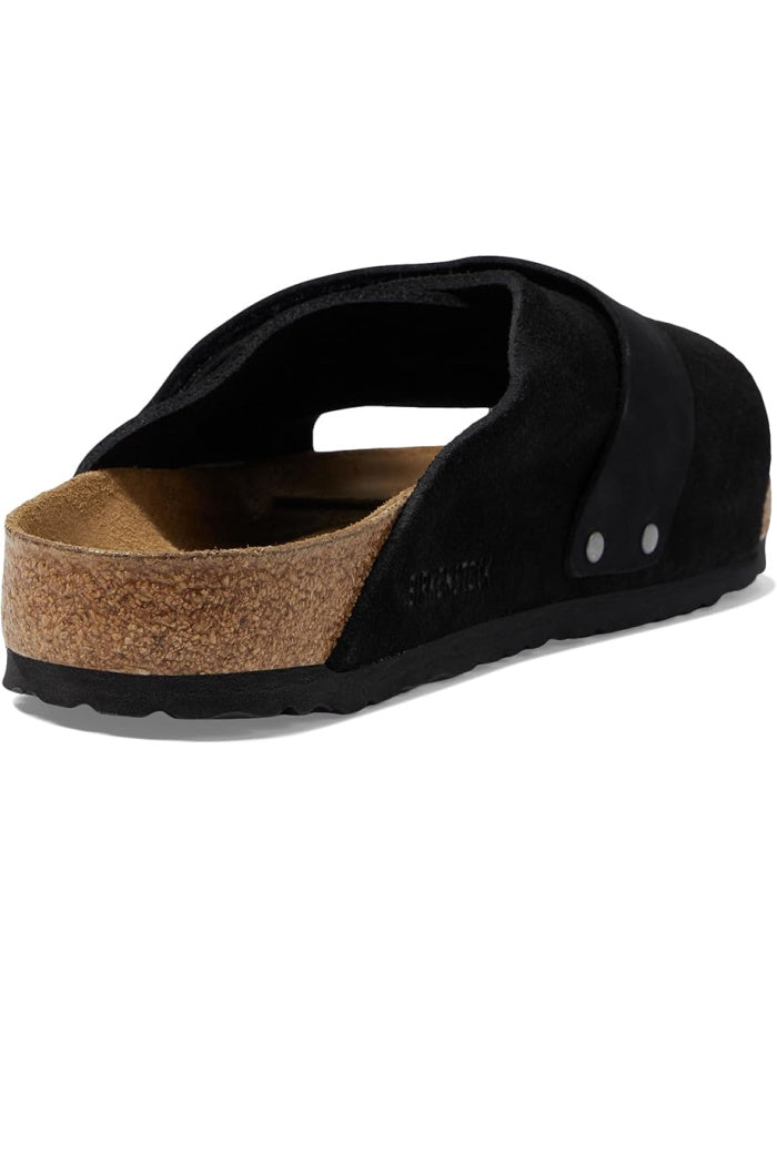 Birkenstock Kyoto Narrow Width in Black Suede