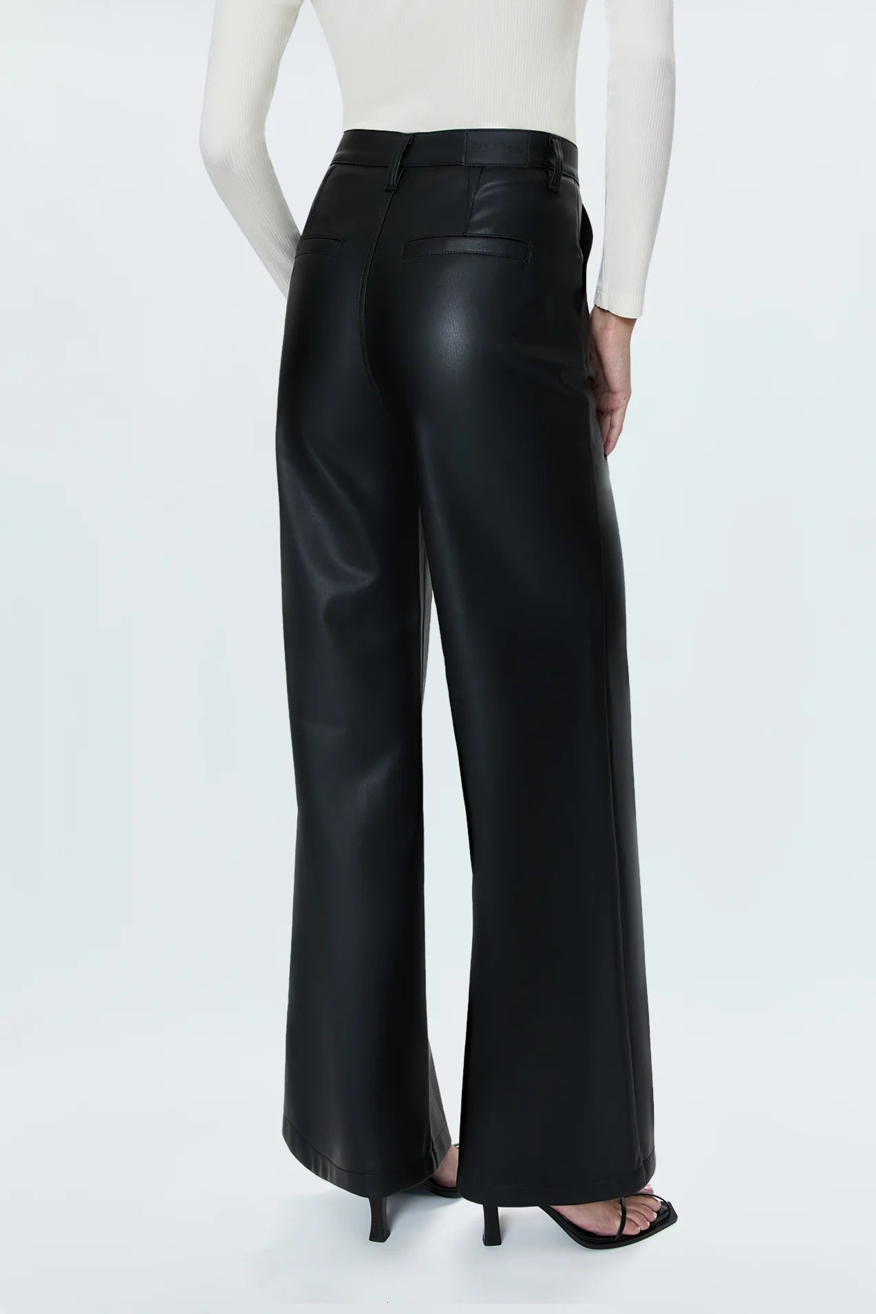 Lana High Rise Ultra Wide Leather Pant