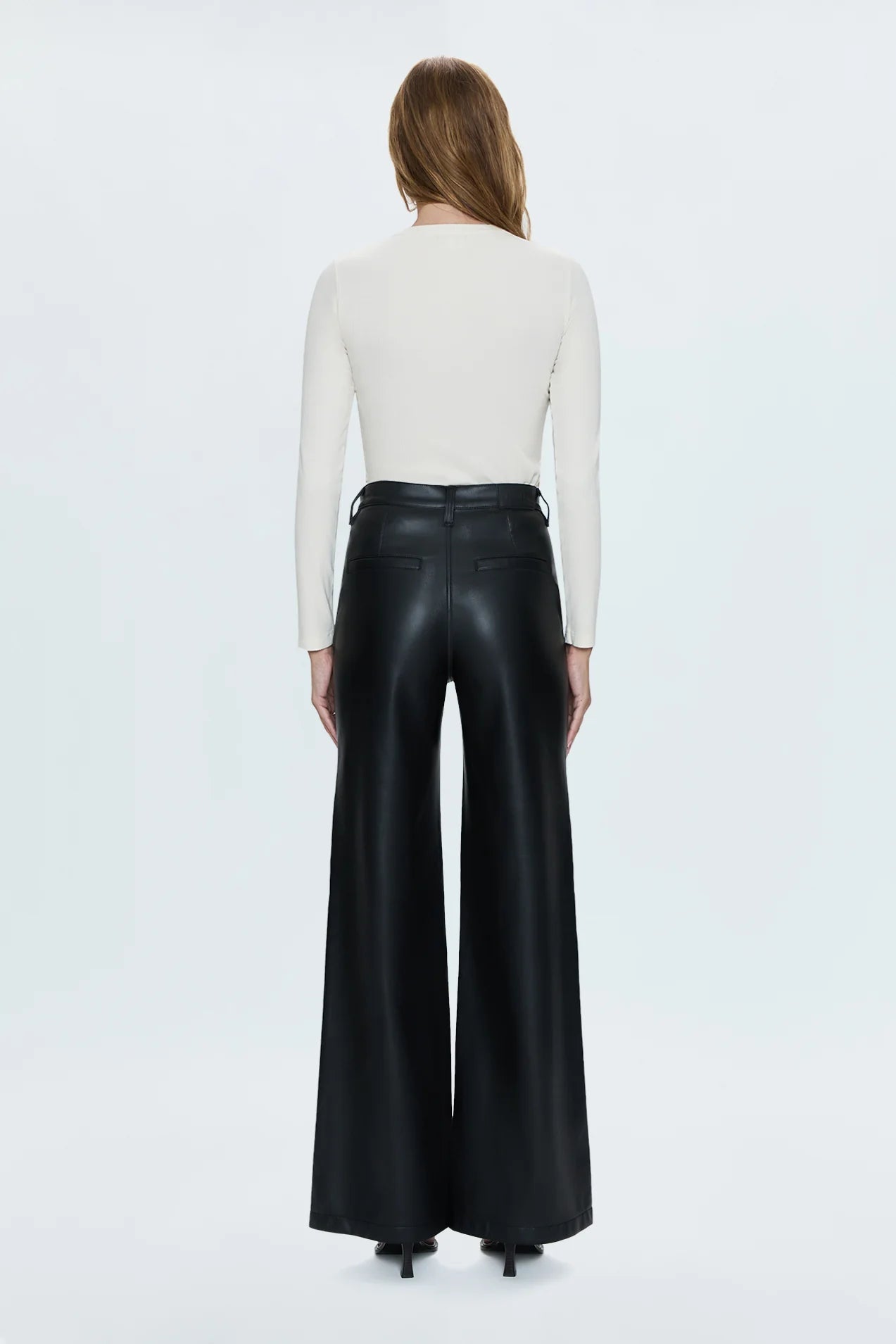 Lana High Rise Ultra Wide Leather Pant