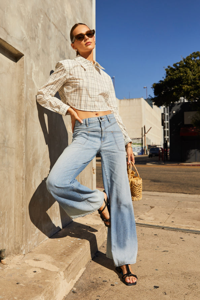 Cary high rise wide leg jeans