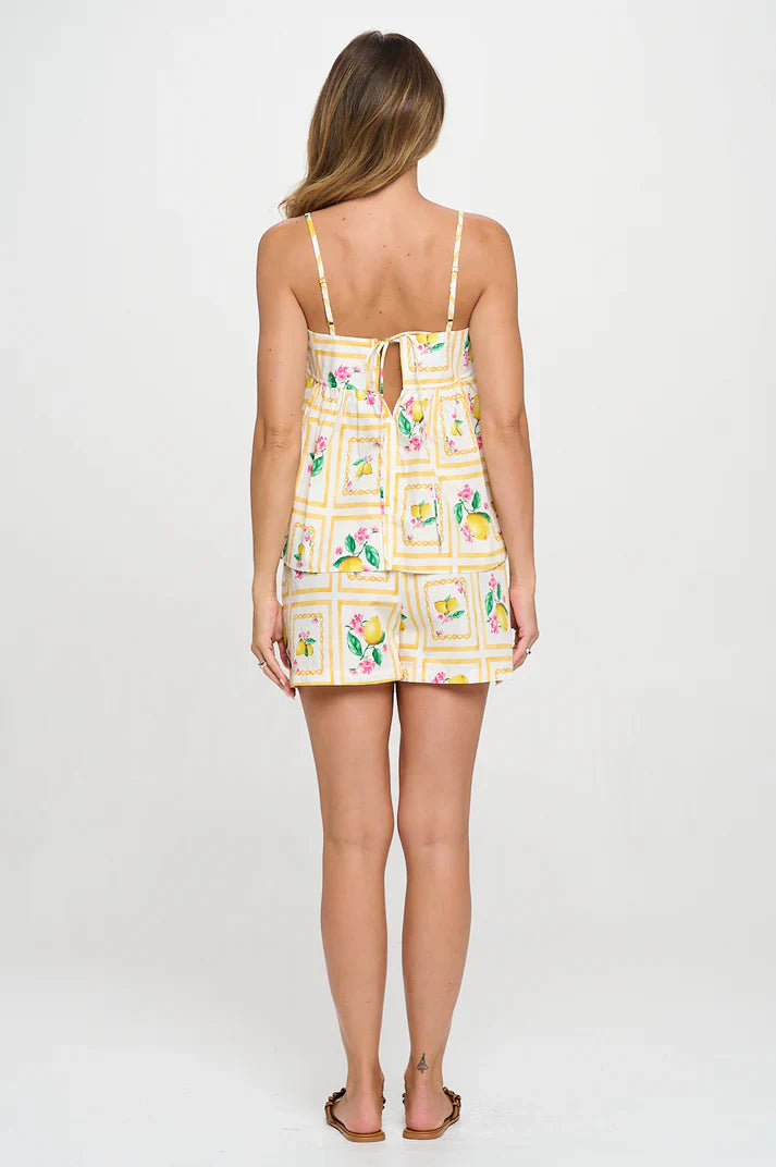 Santorini Citrus Shorts