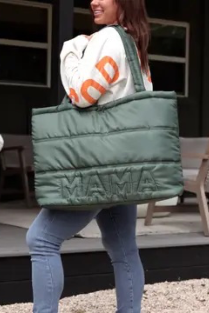 MAMA Puffer Tote