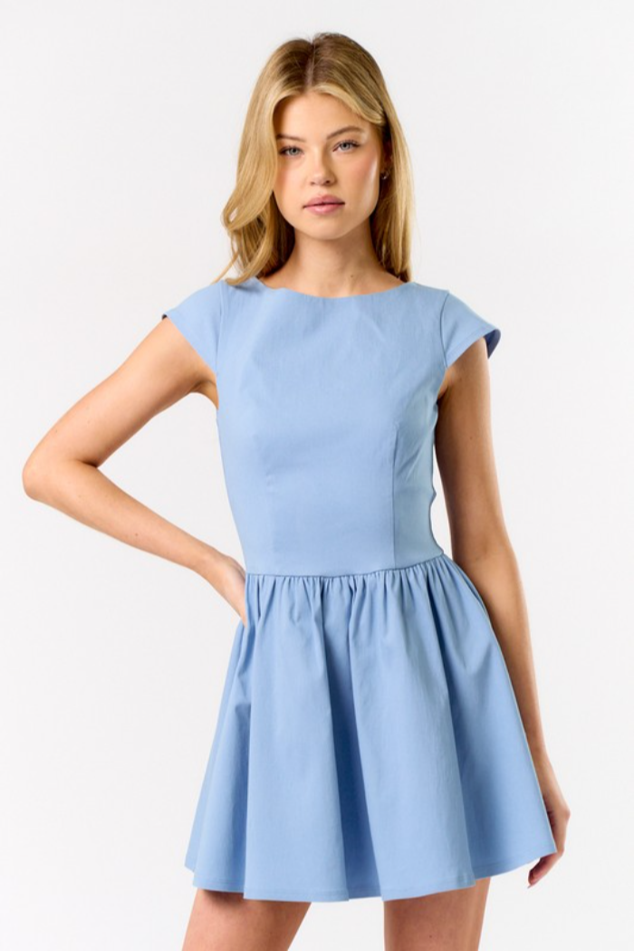 Cap Sleeve Mini Dress